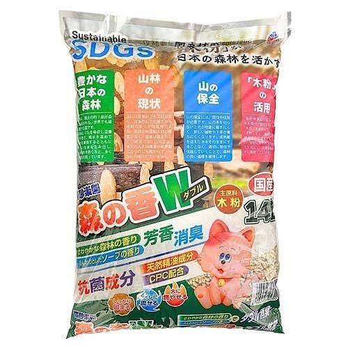 アースペット  猫砂楽園　森の香ダブル14Ｌ