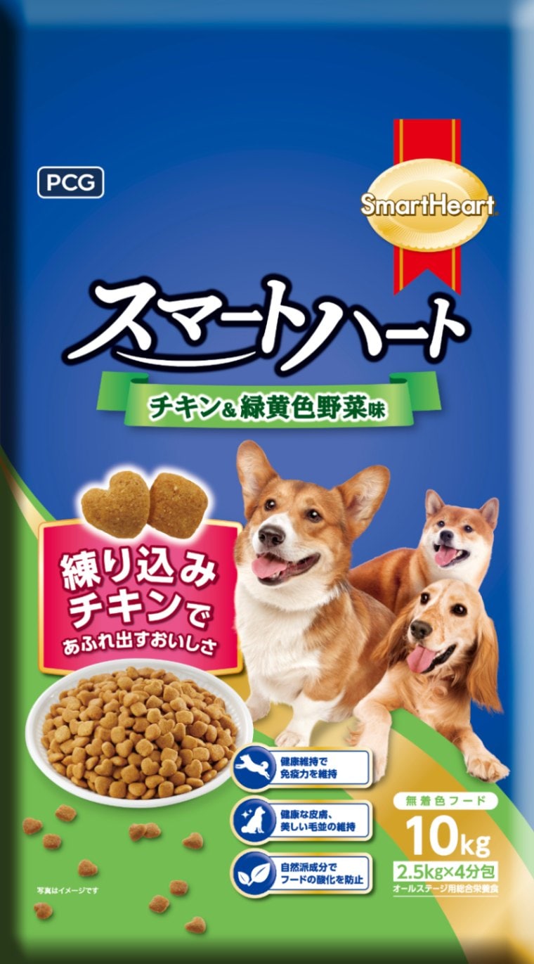 ドッグフード sari 森光商店 パーフェクトCJスマートハートチキン＆緑黄色野菜味10KG