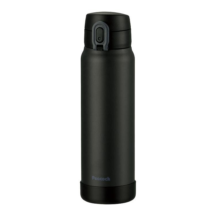 ピーコック ステンレスボトル 0.6L ブラック ワンタッチマグタイプ AKE-R61B