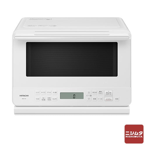 日立 簡易スチーム 27L ワイド＆フラット オーブンレンジ MRO-F6C-W ホワイト フラット 電子レンジ オーブン 【同梱不可】