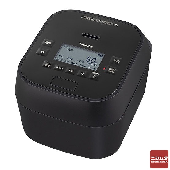 東芝 真空圧力IHジャー炊飯器 5.5合炊き グランブラック 炎匠炊き RC-10HGW-K