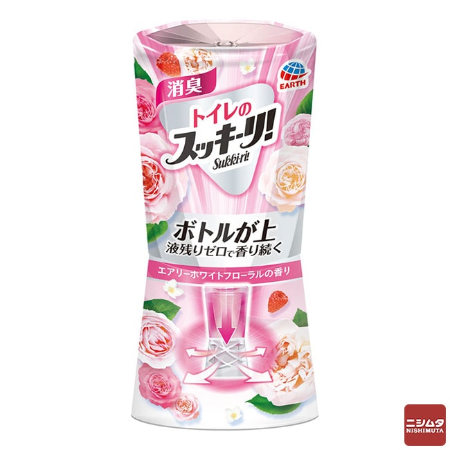 アース製薬　トイレのスッキーリ！　エアリーホワイトフローラルの香り　400ml