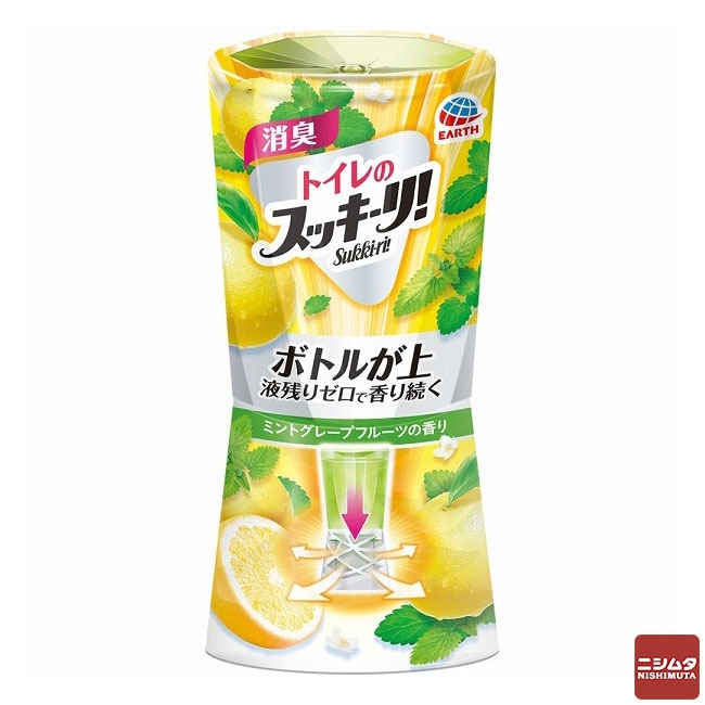アース製薬　トイレのスッキーリ！　ミントグレープフルーツの香り　400ml
