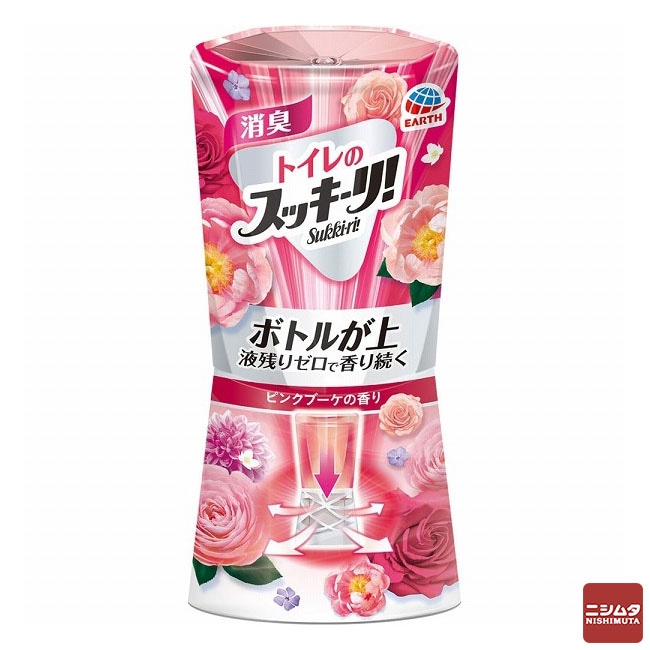 アース製薬 トイレのスッキーリ！ ピンクブーケの香り 400ml
