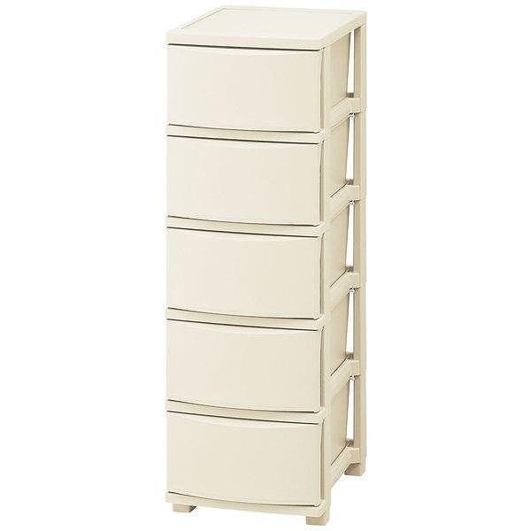 アイリスオーヤマ チェスト 5段 収納ボックス タンス コロネチェスト CLN-325 ライトベージュ