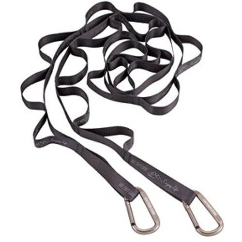 キャプテンスタッグ カラビナ付きループロープ ブラック UM-1565