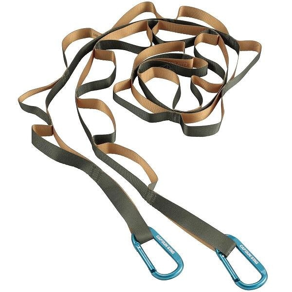 キャプテンスタッグ カラビナ付きループロープ ビンテージイエロー・オリーブ UM-1567