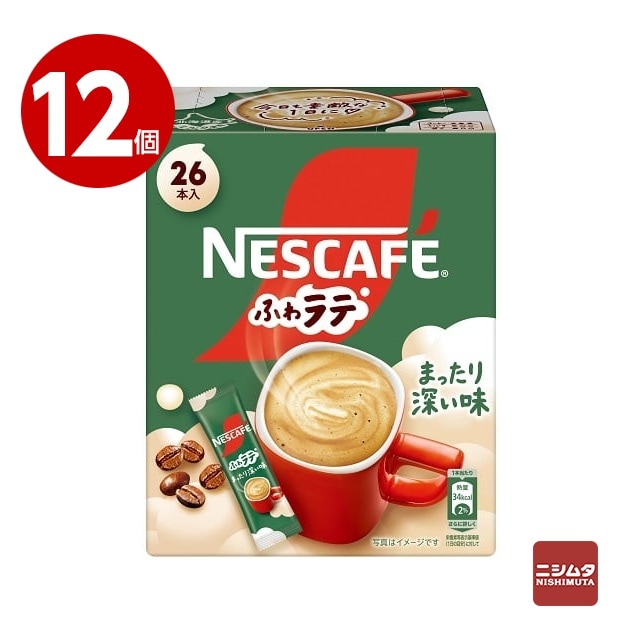 ネスレ日本　ネスカフェ　ふわラテ　まったり深い味　26本入り×12個　インスタントコーヒー　スティックコーヒー