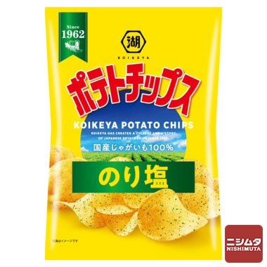 湖池屋　ポテトチップス　のり塩　60g