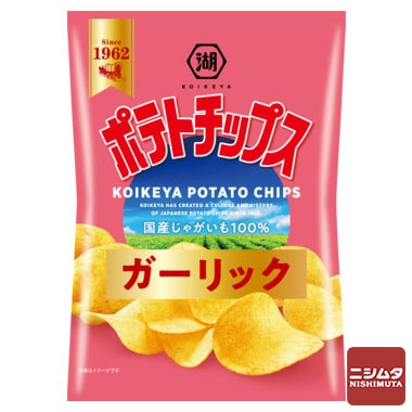 湖池屋　ポテトチップス　ガーリック　55g