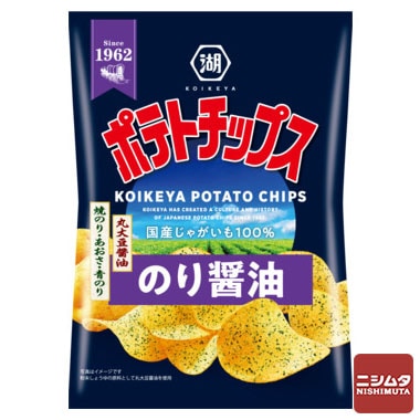 湖池屋　ポテトチップス　のり醤油　50g