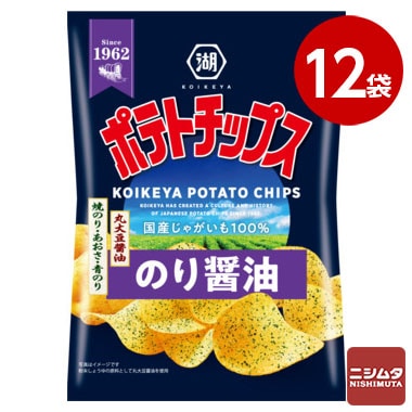 湖池屋　ポテトチップス　のり醤油　50g×12袋　 【ｍ特】