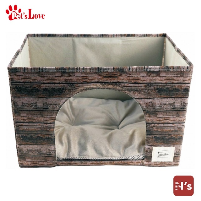 ペッツラブ　コンパクトペットハウス　ウッディブラウン　YSMI-01-BR【N's】