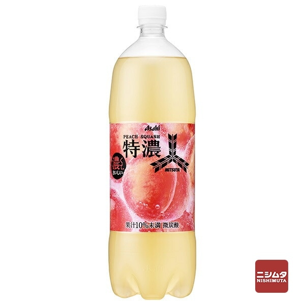 アサヒ飲料　三ツ矢特濃ピーチスカッシュ　1.5L　ペットボトル