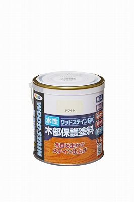 アサヒペン　水性ウッドステインＥＸ　0．7Ｌ　ホワイト