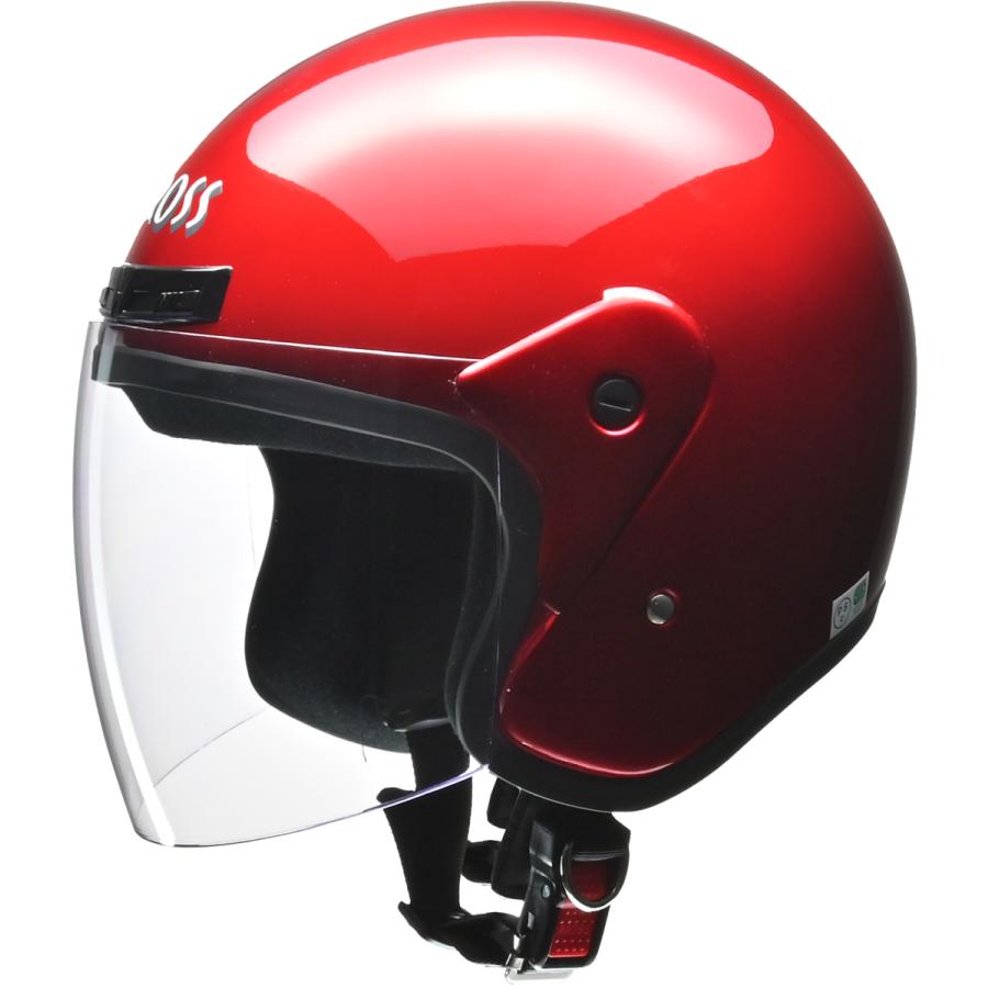 リード工業(LEAD) CROSS CR-720 ジェットヘルメット キャンディーレッド