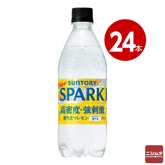 サントリー　天然水　SPARKLINGレモン　500ml×24本　ペットボトル【ｍ特】
