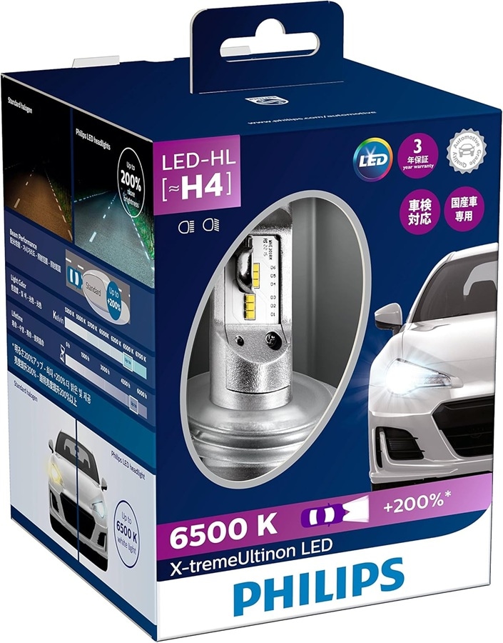Philips(フィリップス) 自動車用バルブ&ライト LED ヘッドライト H4 6500K
