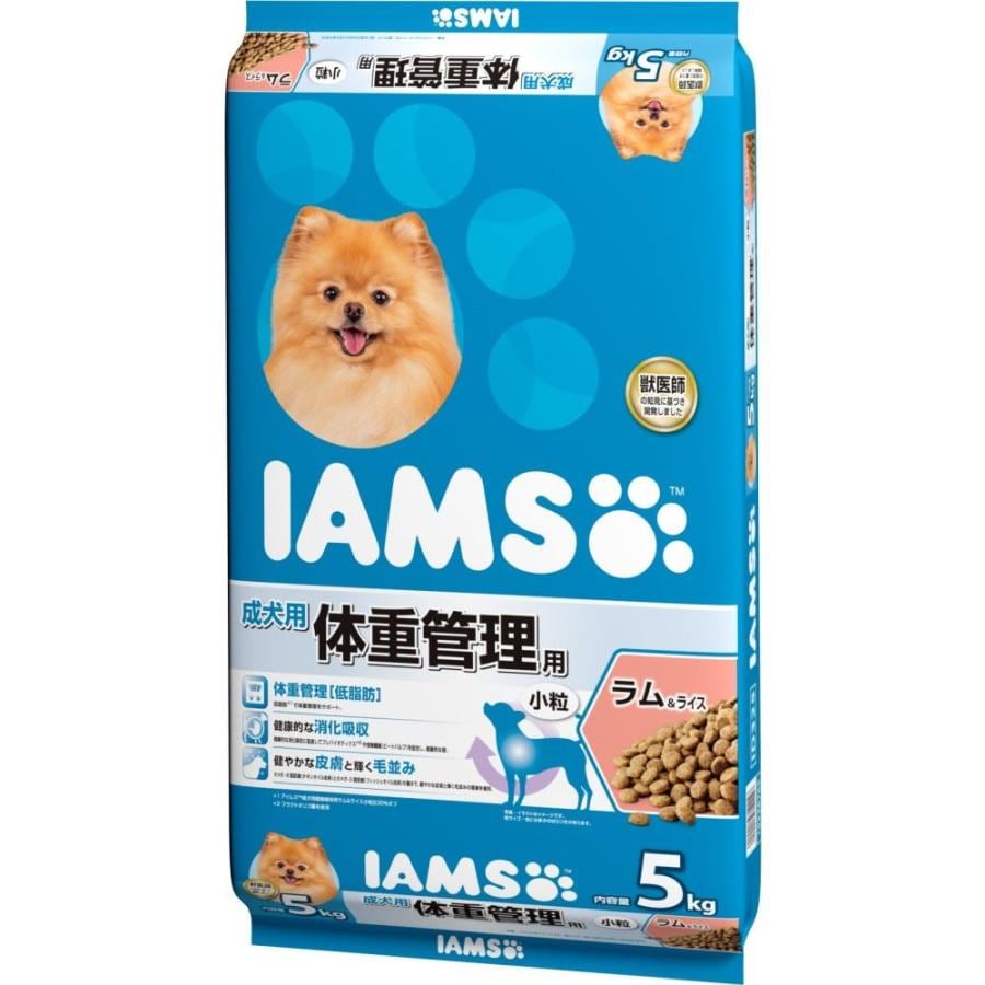 IAMS(アイムス)  ドッグ 1歳から 体重管理用 小粒 大容量 5kg ラム&ライス