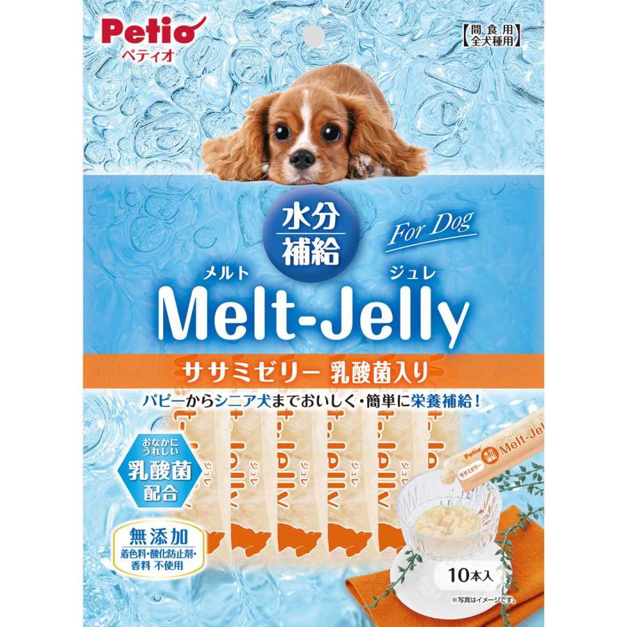 Petio(ペティオ) メルトジュレ ForDog 水分補給 ササミゼリー乳酸菌入り 10本