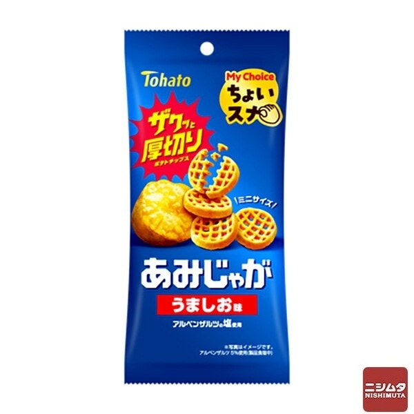東ハト　ちょいスナあみじゃがうましお味　40g　スナック菓子