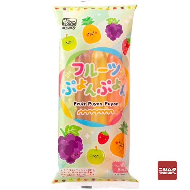 光武製菓　フルーツぷよんぷよん　8本入り　棒ジュース　棒アイス【ｍ特】