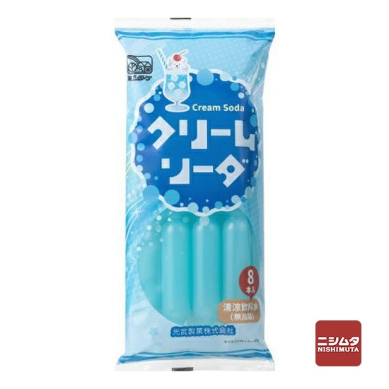 光武製菓　クリームソーダ　8本入り　棒ジュース　棒アイス【ｍ特】
