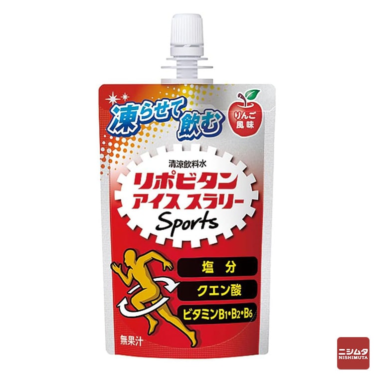 【ネコポス対応】熱中症対策に　大正製薬　リポビタン　アイススラリー　for　Sports　りんご風味　120g 熱中症対策 ゼリー ゼリー飲料 栄養補給 残暑 酷暑 猛暑