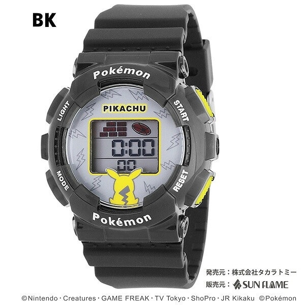 ポケットモンスター デジタルウォッチ ポケモンウォッチ CP3A0002-BK 腕時計 時計 ポケモン キッズ ジュニア 子供用
