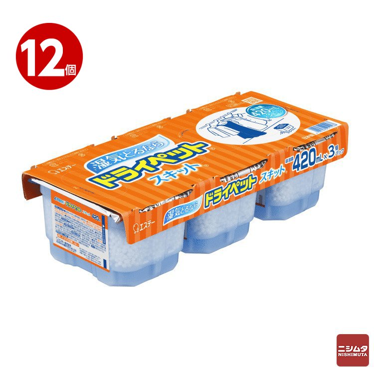 エステー　ドライペットスキット　3個パック×12個　除湿剤