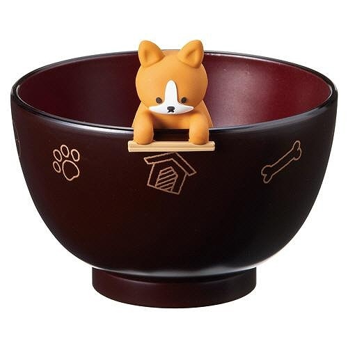 イシダ 犬の汁椀＆箸置きセット しるワン コーギー