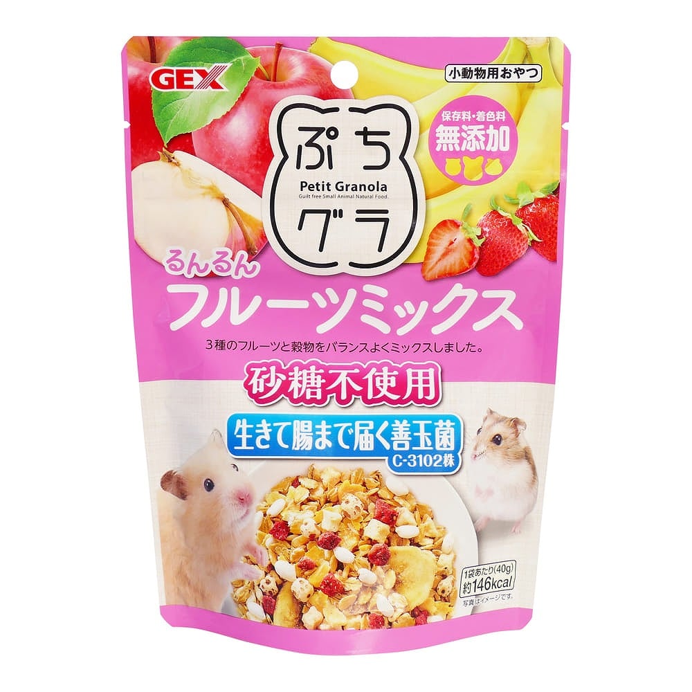 ジェックス GEX ぷちグラ るんるんフルーツミックス 40g