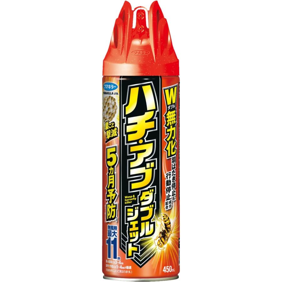 フマキラー ハチ・アブダブルジェット 450ml 【ｍ特】