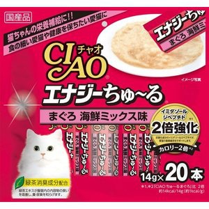 いなば　CIAO　エナジーちゅーる　まぐろ海鮮ミックス味　14g×20本