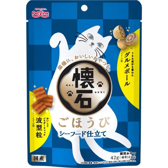 petline(ペットライン)  懐石ごほうび シーフード仕立て 42g