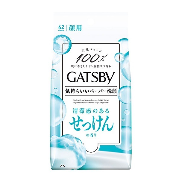 マンダム　ギャツビー　フェイシャルペーパー　せっけんの香り　徳用　42枚入