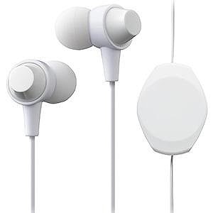 maxell カナル型ヘッドホン巻き取りリールタイプ「+FiT」MXH-C110RWH ホワイト