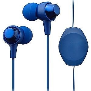 maxell カナル型ヘッドホン巻き取りリールタイプ「+FiT」MXH-C110RDB ダークブルー