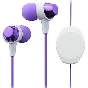 maxell カナル型ヘッドホン巻き取りリールタイプ「+FiT」MXH-C110RPU パープル