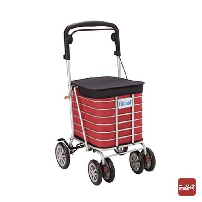 【外箱に少々難あり・中身は新品です】 幸和製作所 シルバーカー テイコブワゴンデラックス レッド PS189-RE