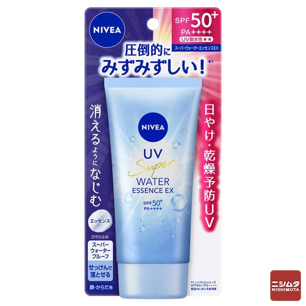 花王 ニベアUV ウォーターエッセンスEX 80g SPF50+ 日焼け止め UV