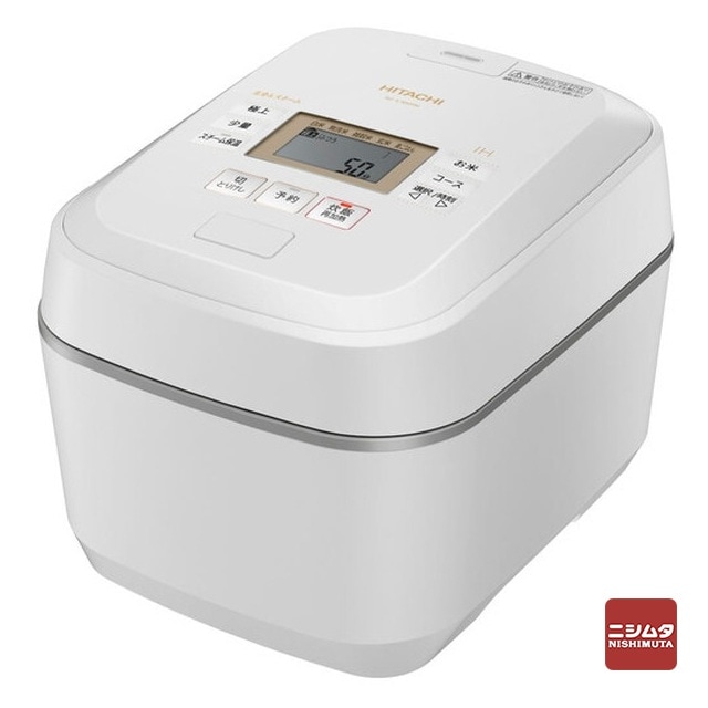 HITACHI　IHジャー炊飯器　ふっくら御膳　5.5合炊き　フロストホワイト　RZ-V100FM-W【同梱不可】