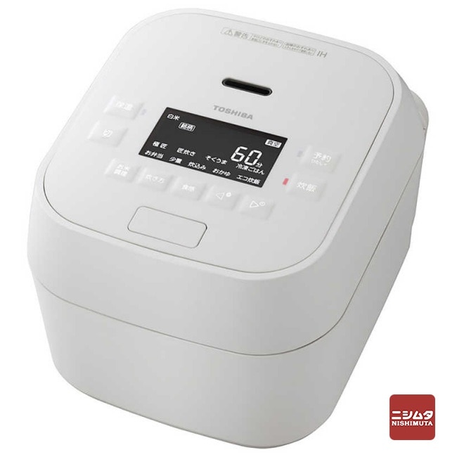 TOSHIBA　東芝　圧力IHジャー炊飯器　5.5合炊き　グランホワイト　RC-10MGW-W【同梱不可】