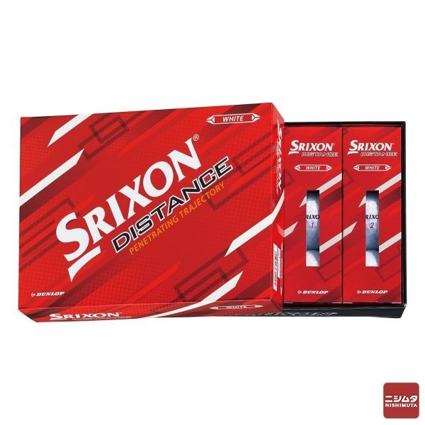 DUNLOP(ダンロップ) ゴルフボール　SRIXON DISTANCE9　2022年モデル　1ダース(12個入り)　ホワイト 【ｍ特】