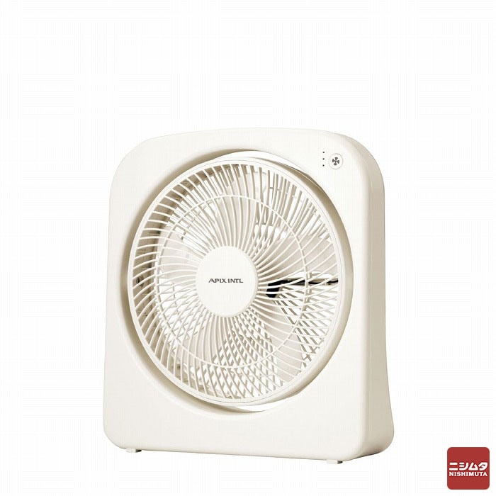 アピックス 2電源式スリムファン AFS-125(WH) 扇風機 ミニ コンパクト 卓上 小型