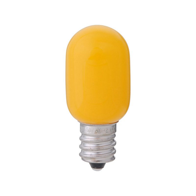 エルパ(ELPA) LED装飾用電球 ナツメ球形 E12 イエロー LDT1Y-G-E12-G103