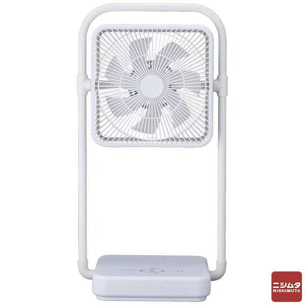 ドウシシャ 【新品・外箱に少々難あり】　フォールディングファン スリム ホワイト FBU-192D WH ファン 扇風機
