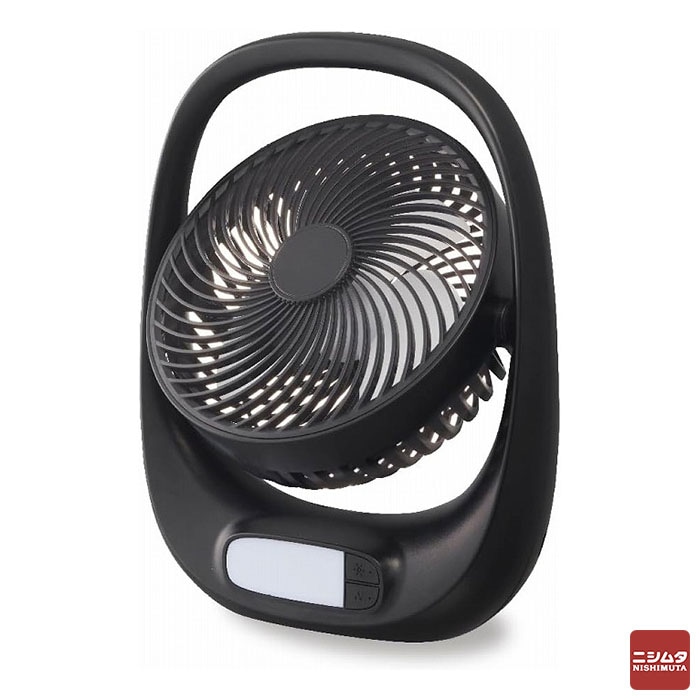 ドウシシャ 【新品・外箱に少々難あり】　PORTABLE FAN ブラック FBZ-160B BK ポータブル ファン 扇風機