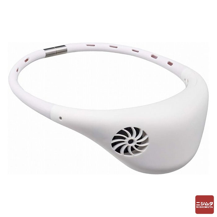 ドウシシャ 【新品・外箱に少々難あり】　ハンズフリーファン hooop ホワイト FSW-02B WH ファン 扇風機 コンパクト