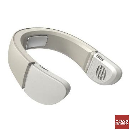 ドウシシャ 【新品・外箱に少々難あり】　ハイブリッド式ネックファン Tempo ホワイト PCFW-01B WH ファン 扇風機 コンパクト